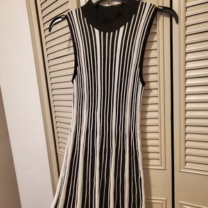 White and black dress